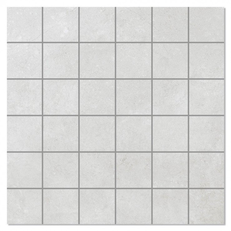 Mosaik Klinker Stonehenge Vit Pearl Matt 30x30 (5x5) cm-0
